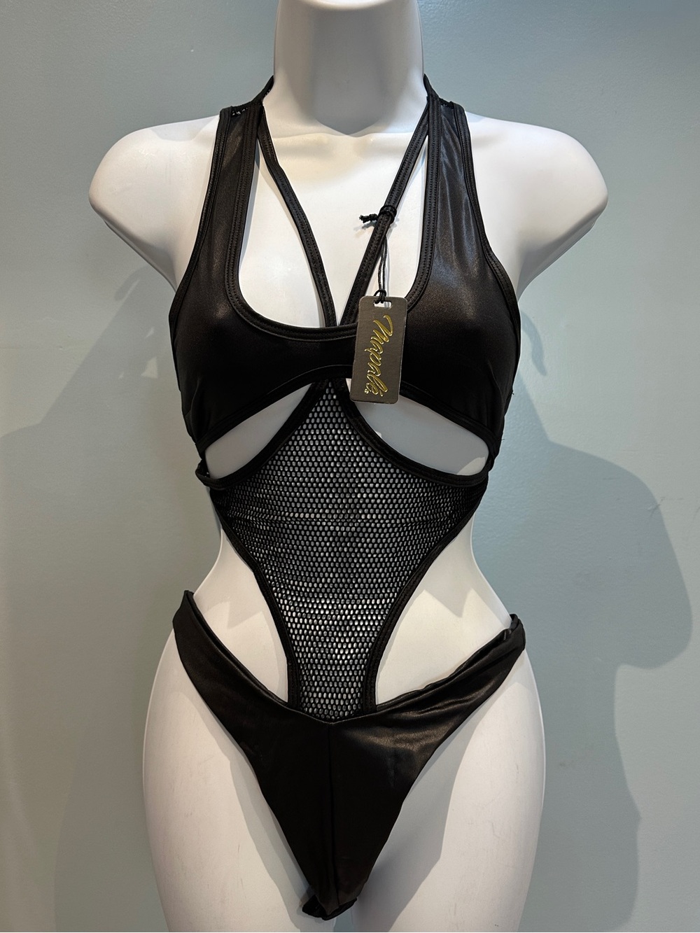 Mapale Black Lingerie Bodysuit Small/Medium New with Tags